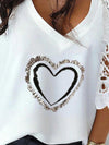 <tc>Maglietta con cuore Shiloh bianca</tc>