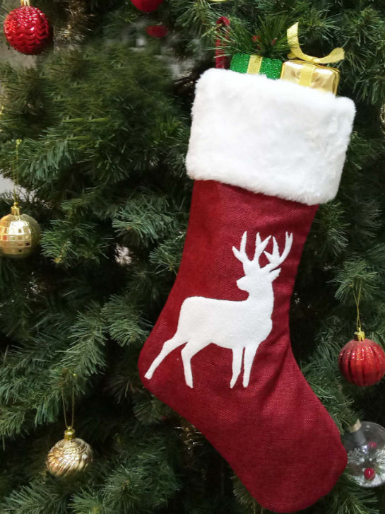 Decorazione sacchetto regalo di Natale "calzini" MARRY rosso 2