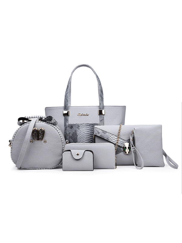 SET BORSA 5 PZ MARGRETE grigio