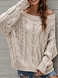 ELEGANTE PULLOVER NETANIA beige