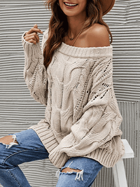 ELEGANTE PULLOVER NETANIA beige