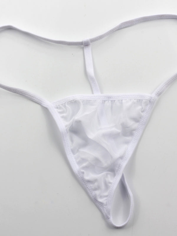 SET INTIMO TAGLIA FORTE CON REGGISENO IN PIZZO CATHERINE bianco con rosa