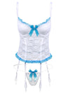 COMPLETO INTIMO IN PIZZO HEVEN bianco
