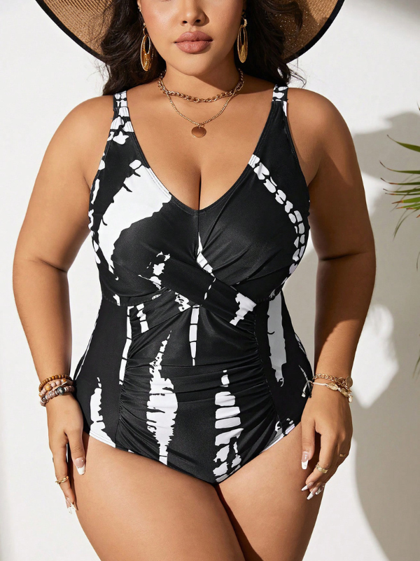 Monokini Marissa in bianco e nero