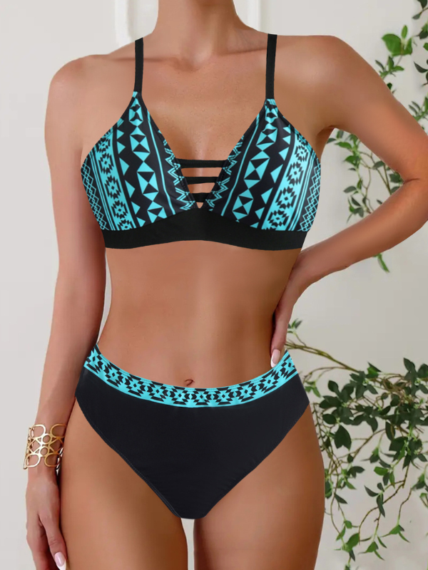 Bikini stina nero e blu