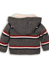 CARDIGAN ESTERNO NEONATO DEVID grigio