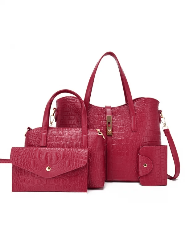 SET BORSA 4 PZ MARCI rosso