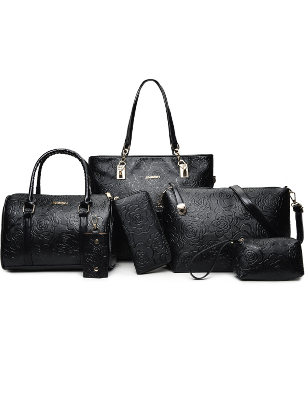 SET BORSA 6 PEZZI KYNADEE nero