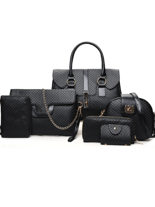 SET BORSA 6 PEZZI EADIE nero