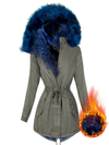 PARKA CON PELLICCIA BLU TIANNA kaki