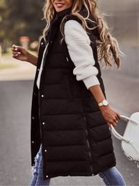 GILET LUNGO EZELLE nero