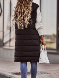 GILET LUNGO EZELLE nero