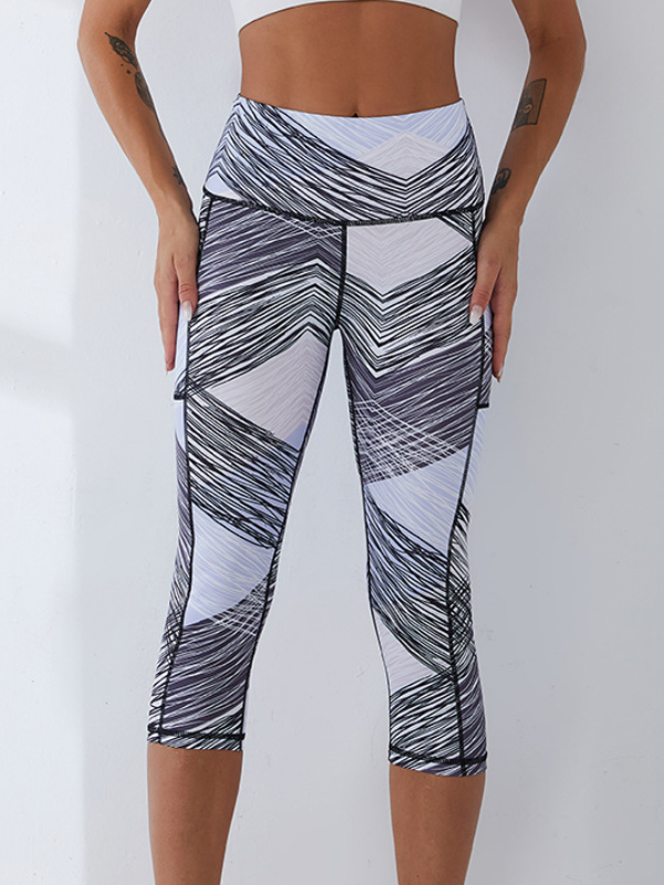 LEGGINGS CAPRI SIOLA bianco e nero