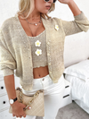 <tc>Top e cardigan Lillata beige</tc>