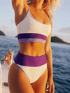 BIKINI AMBROS bianco e viola